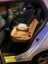 Автокрісло автогамак зі знімним чохлом для собак та котів 50х50 см Incor Коричневий (К-52)