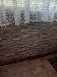 Декоративная 3D самоклеящаяся панель " Пещаник бежевый" 700×770×3мм идеальный выбор для быстрого ремонта!! фото от покупателей 3