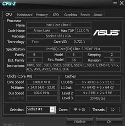 Процессор Intel Core Ultra 5 250KF Plus 4.2GHz/30MB (BX80768250KF) s1851 BOX