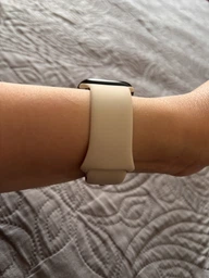 Силіконовий ремінець Sport Band для Apple Watch 41mm | 40мм | 38mm Starlight S/M фото від покупців 1