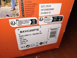 Промисловий пилосос Black+Decker BXVC20PTE (8016287516839)
