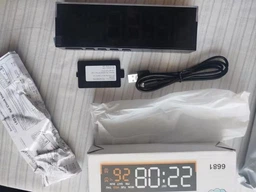 Настольные часы электронные цифровые смарт сетевой будильник LED USB с дисплеем термометром яркой индикацией отображением времени температуры регулировки яркости день недели формат 12/24 лед розовый дисплей фото от покупателей 2
