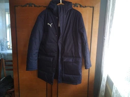 Куртка зимняя для футбола мужская Puma Teamfinal Training 65856906 S Navy-Silver (4099685777419)