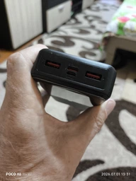 Павербанк із швидкою зарядкою 22.5W 20000mAh HOCO J136A |2USB/1Type-C, 22.5W+PD20W| Чорний фото від покупців 2