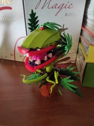 Конструктор букет цветы “Растение-Пиранья Audrey II” цветок каннибал хищник монстр людоед Марио орхидея на 327 элементов