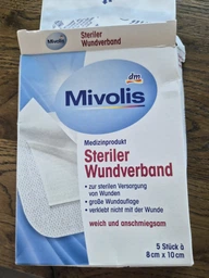 Повязка для ран водонепроницаемая Mivolis Steriler Wundverband 5шт, от DM (Германия)