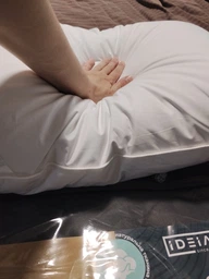 Подушка для сну IDEIA Super Soft Premium 50х70 Антиалергенний штучний лебединий пух два чохли Біла (4820182653919) фото від покупців 3