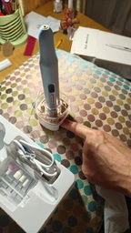 Професійний безпровідний фрезер для манікюру та педикюру Nail Machine 8809 машинка для манікюра та педикюра і УФ лампа + подарунок 12 насадок, білий фото від покупців 1