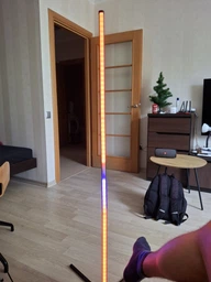 Торшер неонова лампа Nook Lamp LED RGB 120 см від USB підлоговий кутовий світильник, нічник, регулювання яскравості, пульт керування фото від покупців 2