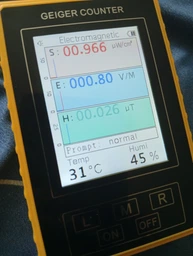 Дозиметр радіації BR-9C-XR-3 Pro 2в1 Лічильник Гейгера та детектор електромагнітного випромінювання, вишок 4G, 5G фото від покупців 6