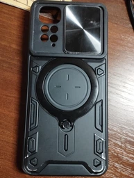 Удароміцний чохол Bracket case with Magnetic для Xiaomi Redmi Note 11 (Global) / Note 11S Black Без бренду фото від покупців 1