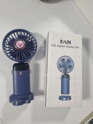 Портативний ручний вентилятор з дисплеєм Led Digital Display Fan N15 Black