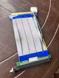 Райзер Ewell Riser Card PCI-E 16X, Molex, із засувкою, шлейф 19 см (EW017) фото від покупців 1