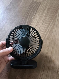 Вентилятор портативный, аккумуляторный, TOPK K60C, 5W, 5000mAh, 7-24h, black фото от покупателей 1