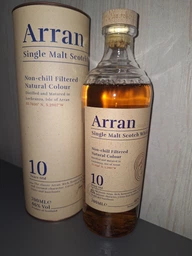 Віскі Arran 10 yo 0.7 л 46% у тубусі (5060044480638)