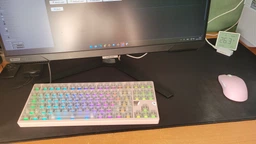 Магнітна механічна клавіатура ATK × QK Hex80 TKL, OWLAB Ti, Hot Swap, ARGB, УКР/АНГЛ, Sand Gold/Золотиста (XEX80SGU) фото від покупців 3