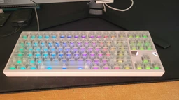 Магнітна механічна клавіатура ATK × QK Hex80 TKL, OWLAB Ti, Hot Swap, ARGB, УКР/АНГЛ, Sand Gold/Золотиста (XEX80SGU) фото від покупців 2