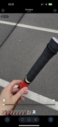Тенісна ракетка Wilson WLX 27 чорна-синій