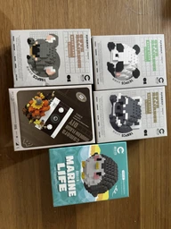 Конструктор ChaoLeChuang Енот лежит на животике (188 деталей) Micro Diamonds Blocks