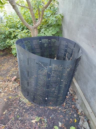 Компостер 800 л Ø 105 см для садовых отходов бункер HDPE стойкий к уф емкость аэрация компостирование