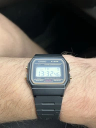 Casio F-91WG-9Q мужские электронные часы подсветка будильник секундомер