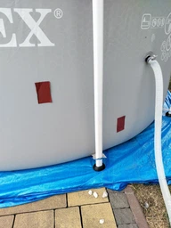 Каркасний басейн Intex 26706-2 Prism Frame Pool 305х99 см з фільтр-насосом, сходами, тентом та підстилкою Об'єм 6500 літ