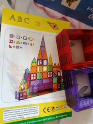 Магнитный 3D конструктор, цветные магнитные блоки плитки 60 деталей Ari&Ana