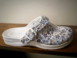 Тапочки сабо жіночі Adaco 812sr blue flowers 41р