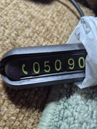 Автовизитка с номером телефона в машину для парковки XoKo Number Detect 001 Парковочная карта Black (XK-ND-001)
