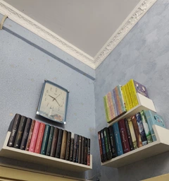 Навісні полиці настінні на стіну для книг декору дому полички дуб сонома
