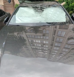 Зонтик на лобовое стекло в авто Автомобильный козырек для защиты от солнца фото от покупателей 1
