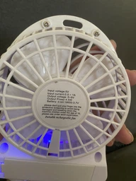 Настільний міні вентилятор портативний домашній Mini Fan usb чорний мобільний акумуляторний 3 режими вентилятора для дому та подорожей вентилятори від юсб повербанка ноутбука фото від покупців 1