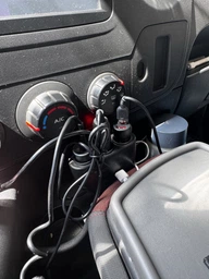 Розгалужувач автомобільного прикурювача 3в1 WALKER WSC-21 80W / USB_2.1A / Type-C_2.1A black