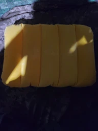 Надувна подушка флокована водонепроникна компактна зручна 48х26х10 см Bestway Travel Pillow Blue