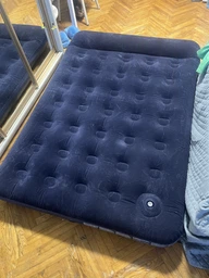 Двоспальний надувний матрац Bestway 67225 + вбудований ножний насос Easy Inflate Flocked Double Air Bed (191-137-22 см) фото від покупців 2