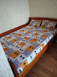 Простынь на резинке Moon&Star Полуторная Евро 120х200х20 см Kitty Dreams Бязь Gold Люкс (MS-850002488)