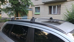 Поперечины на интегрированные релинги Turtle AIR 2 Серебристый