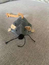 Іграшка для котів Pet Nova Миша плюшева 7 x 5 см Сіра (CAT-MOUSE-GR-7)