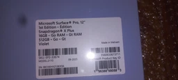Ноутбук Microsoft Surface Pro 12 (EP2-33674DX), Qualcomm Snapdragon X Plus / 12" / 90 Гц / Touch / RAM 16 ГБ LPDDR5X / SSD 512 ГБ / Qualcomm Adreno / Windows 11 Home / Фіолетовий фото от покупателей 3