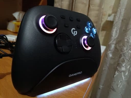 Бездротовий геймпад GamePro із зарядною станцією GPX13BDOC BT 5.3/USB/2.4 ГГц (Switch/PC/iOS/Android) RGB Black фото від покупців 1