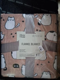 Плед ARDESTO Flannel Котики Розовый с белым 160х200 см (ART0108PB)