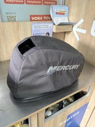 Чехол на капот для лодочного мотора Mercury 15M с логотипом