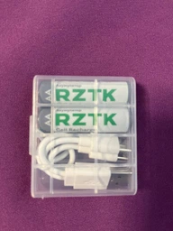 Аккумулятор RZTK Cell Recharge Type-C 2100 мА·ч Li-ion AA 2 шт + зарядный кабель фото от покупателей 4