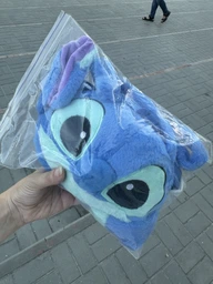 Женская / детская плюшевая сумка - мессенджер STITCH сумочка кросс боди через плече в форме Стича (Лило и Стич), синий (96599807)
