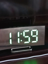 Настільний LED годинник DT-6507 Multi із будильником та зеленою підсвіткою | Дзеркальний електронний годинник