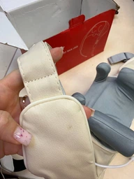 Масажер портативний акумуляторний Massager shoulder neck waist back legs для шиї, спини та тіла з підігрівом бежевий фото від покупців 1