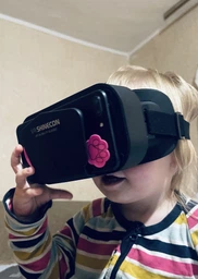Очки виртуальной реальности VR Shinecon для смартфона 3.5–7.2", виртуальная гарнитура с регулировкой фокуса, 3D шлем для игр и видео с совместимостью Android/iOS и поддержкой Bluetooth, OVR-026-Black фото от покупателей 1