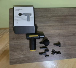 Перкусійний масажер Gun Massager з 4 насадками (6598-979)