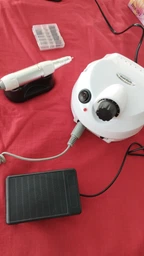 Фрезер для манікюру та педикюру професійний 65W 45000 об. хв + подарунок 7 алмазних фрез білий фото від покупців 13
