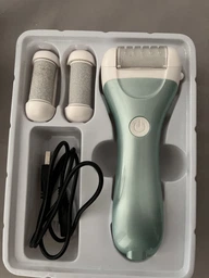 Пемза пилка для ног и пяток роликовая аккумуляторная Callus Remover 3W электрическая для шлифовки электропемза для педикюра USB зеленая фото от покупателей 2